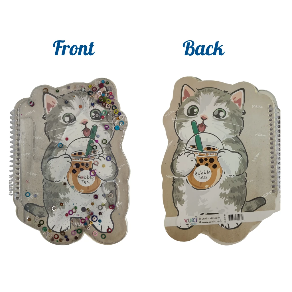 VUKİ - ŞEKİLLİ SULU DEFTER A5 (KEDİ)-2/S