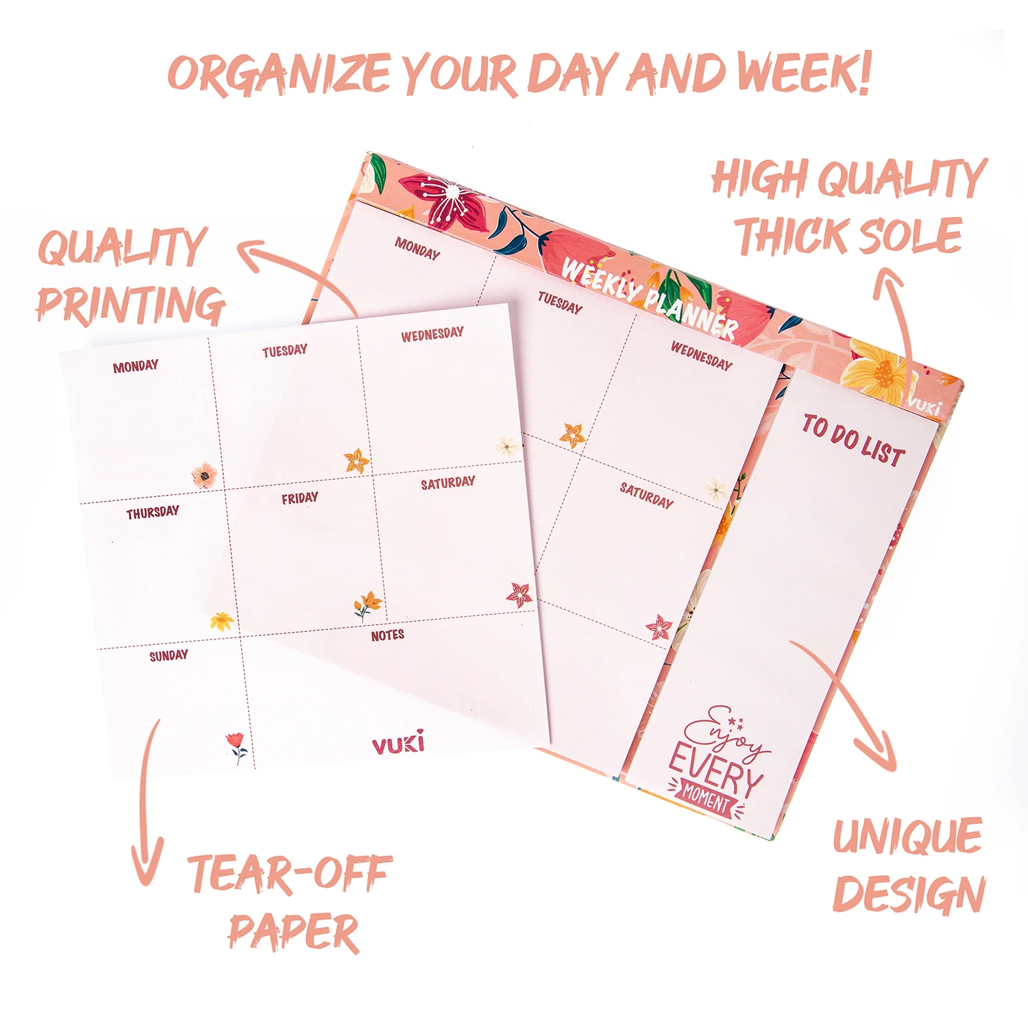 VUKİ - HAFTALIK PLANLAYICI ORTA (ÇİÇEK)-1/S