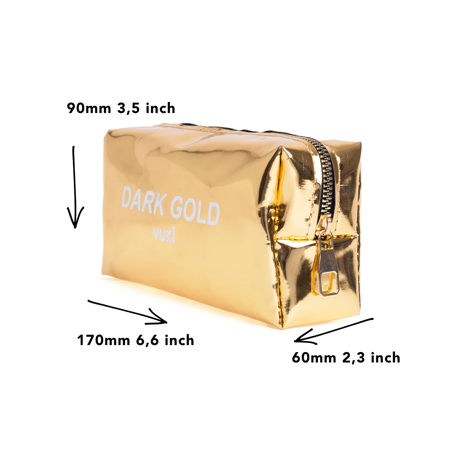 VUKİ - AYNALI RENKLİ ŞEFFAF FR. K. KUTU (DARK GOLD