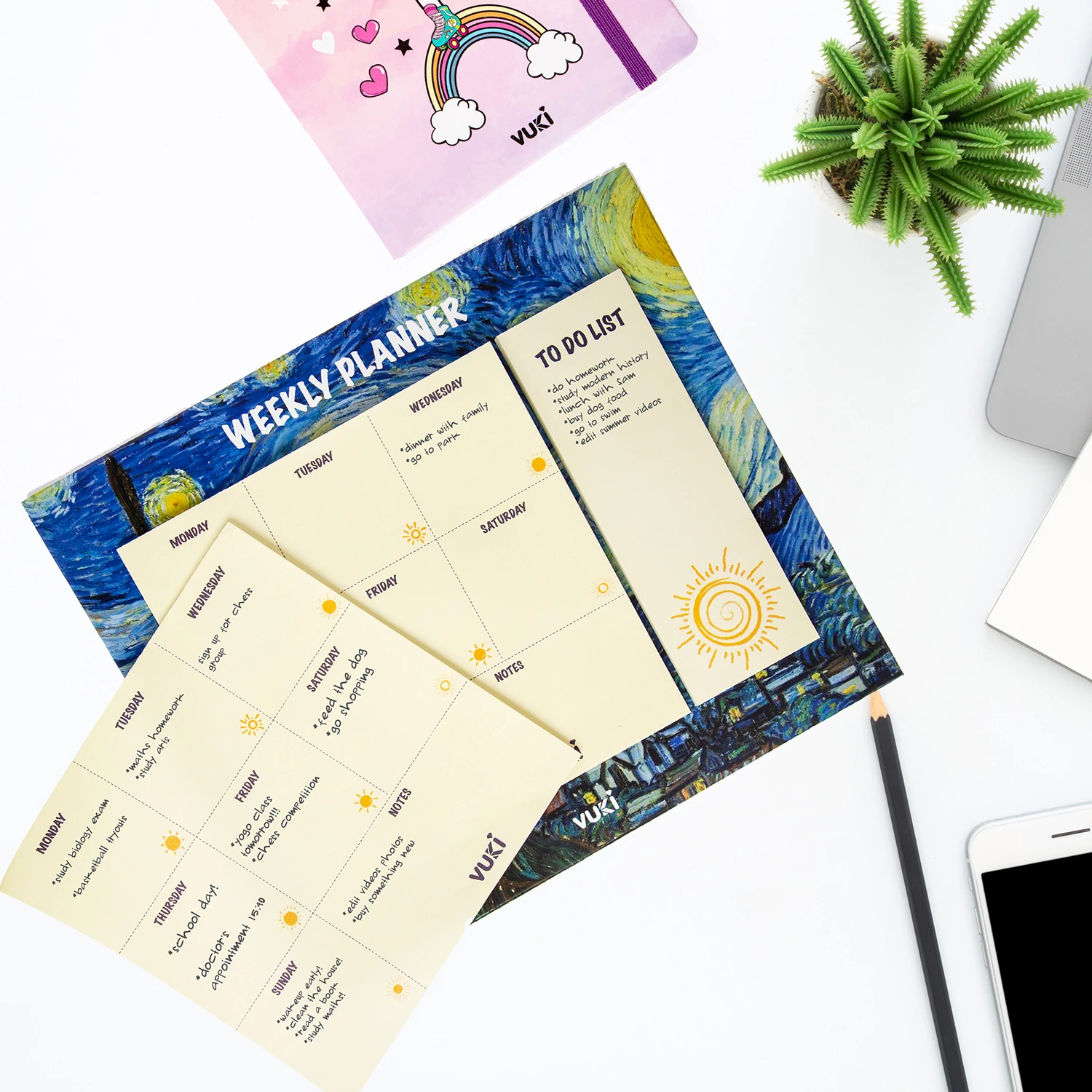 VUKİ - HAFTALIK PLANLAYICI BÜYÜK (VAN GOGH)-1/S