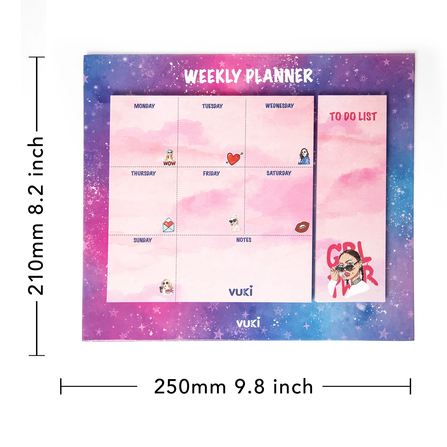 VUKİ - HAFTALIK PLANLAYICI BÜYÜK (GIRL POWER)-1/S