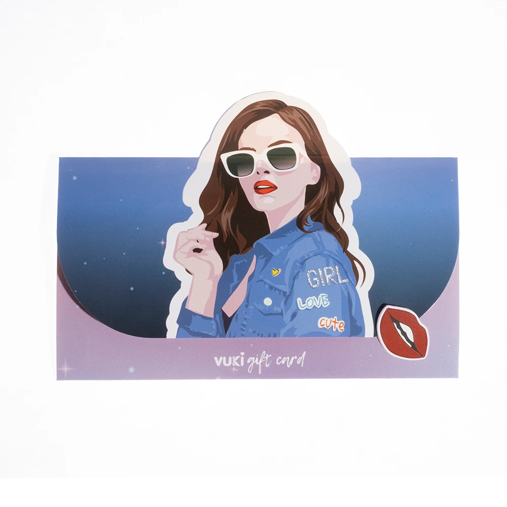 VUKİ - ŞEKİLLİ HEDİYE KARTI (GIRL POWER)-6/S