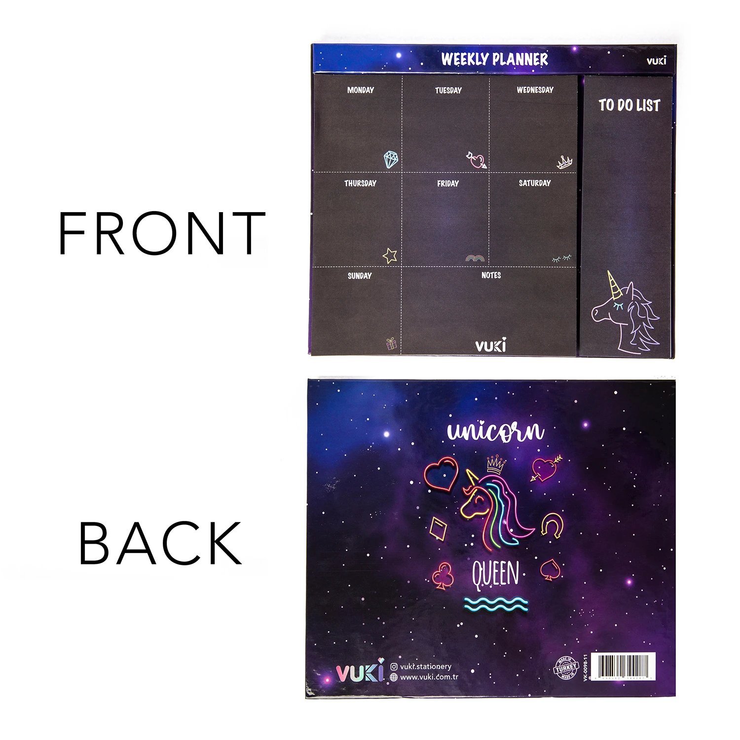VUKİ - HAFTALIK PLANLAYICI ORTA (NEON)-1/S