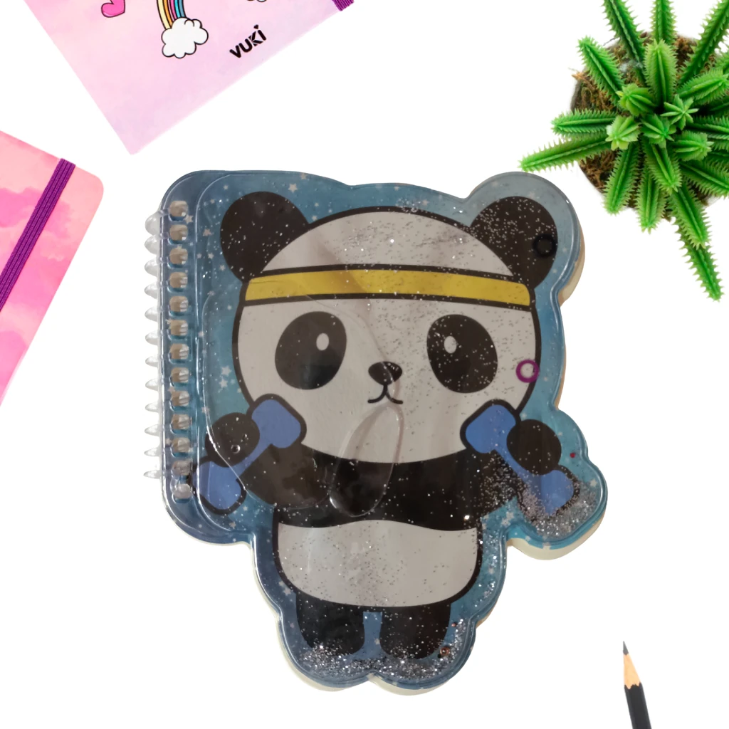 VUKİ - ŞEKİLLİ SULU DEFTER A6 (PANDA)-2/S