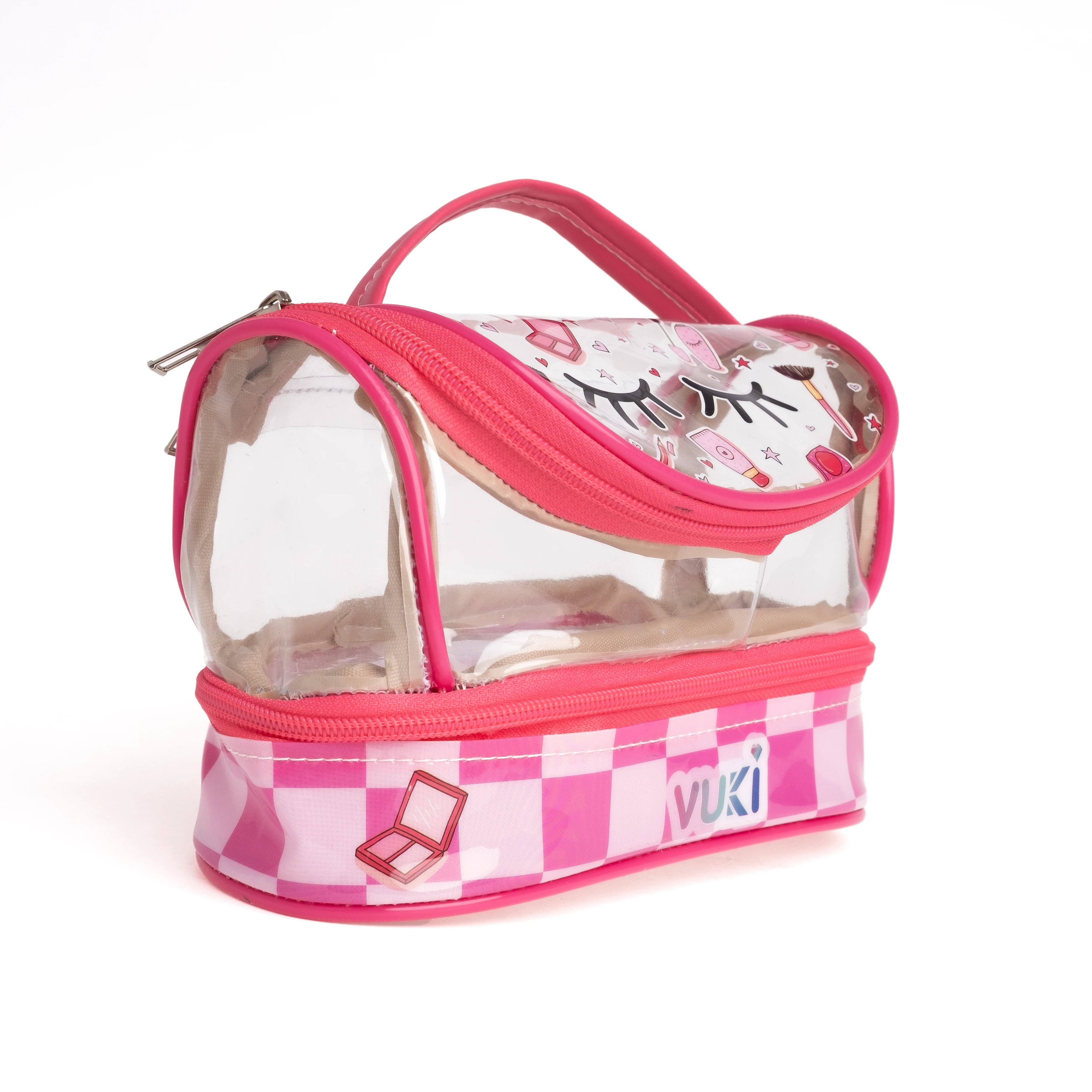 VUKİ - DESENLİ MEGA BOY KALEM ÇANTASI (KİRPİK)-1/S