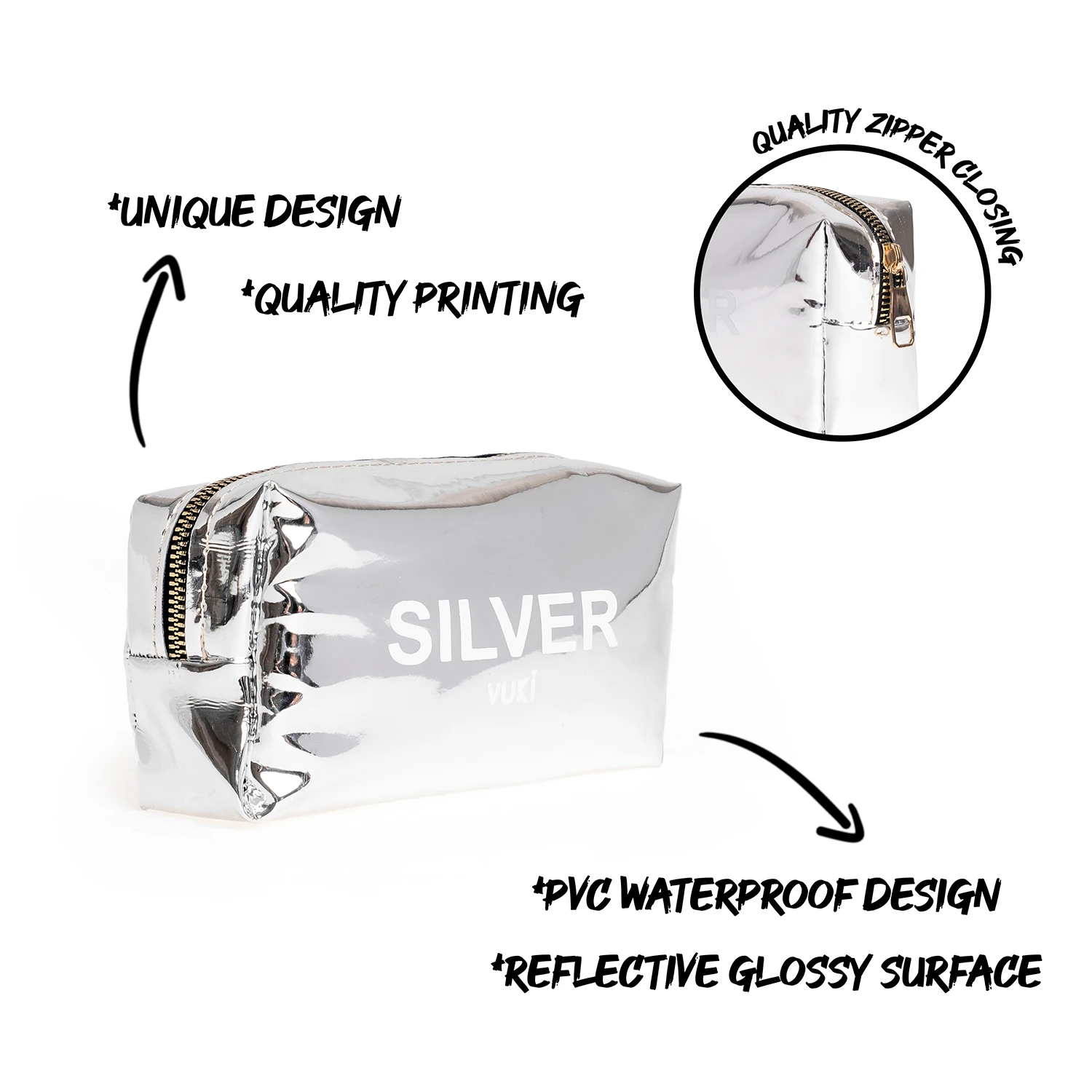 VUKİ - AYNALI RENKLİ ŞEFFAF FR. K. KUTU (SILVER)-1