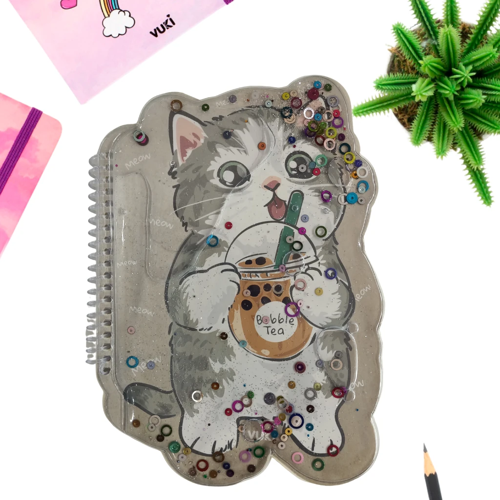 VUKİ - ŞEKİLLİ SULU DEFTER A5 (KEDİ)-2/S