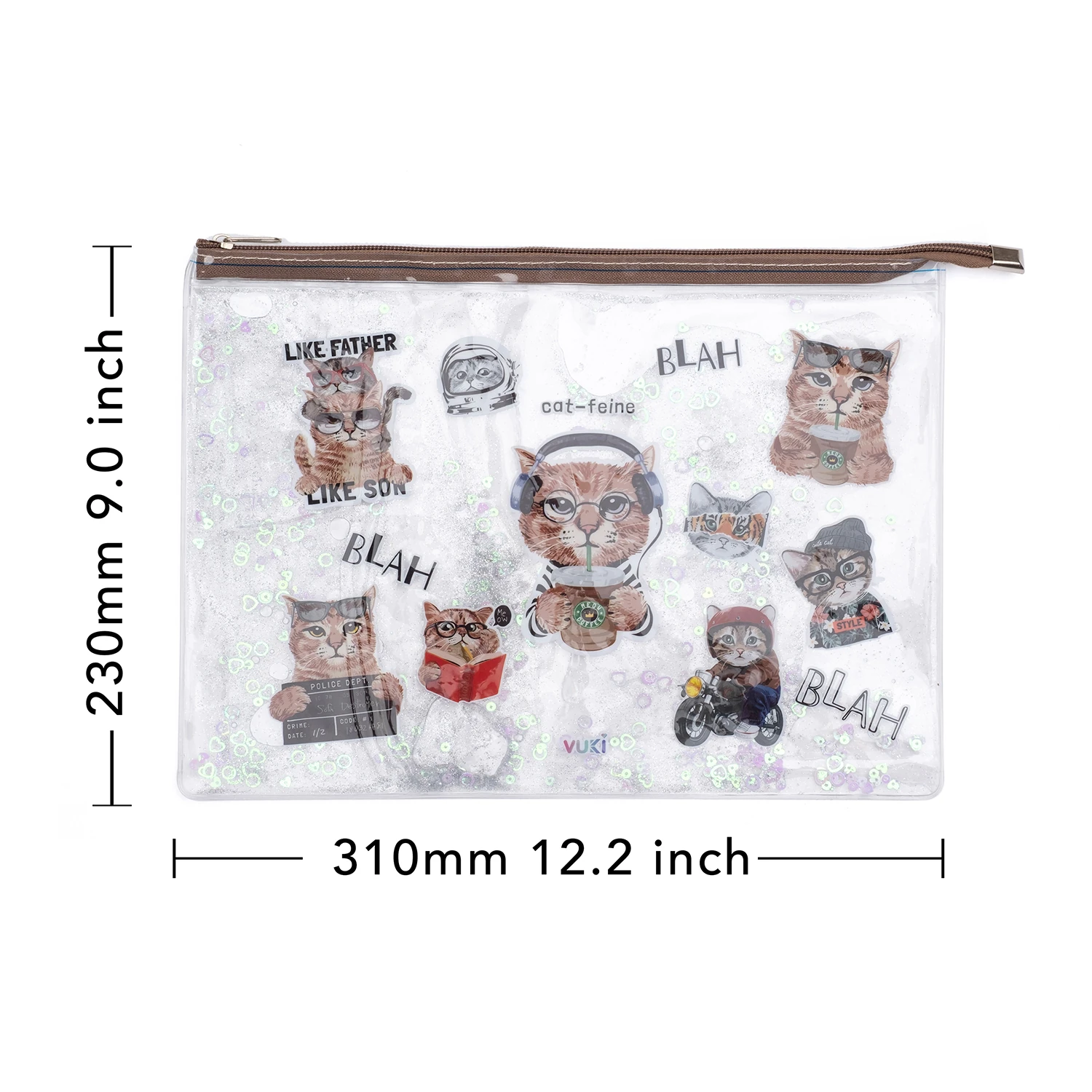 VUKİ - SULU FERM. ŞEFFAF DOSYA (A4) (KEDİ)-1/S