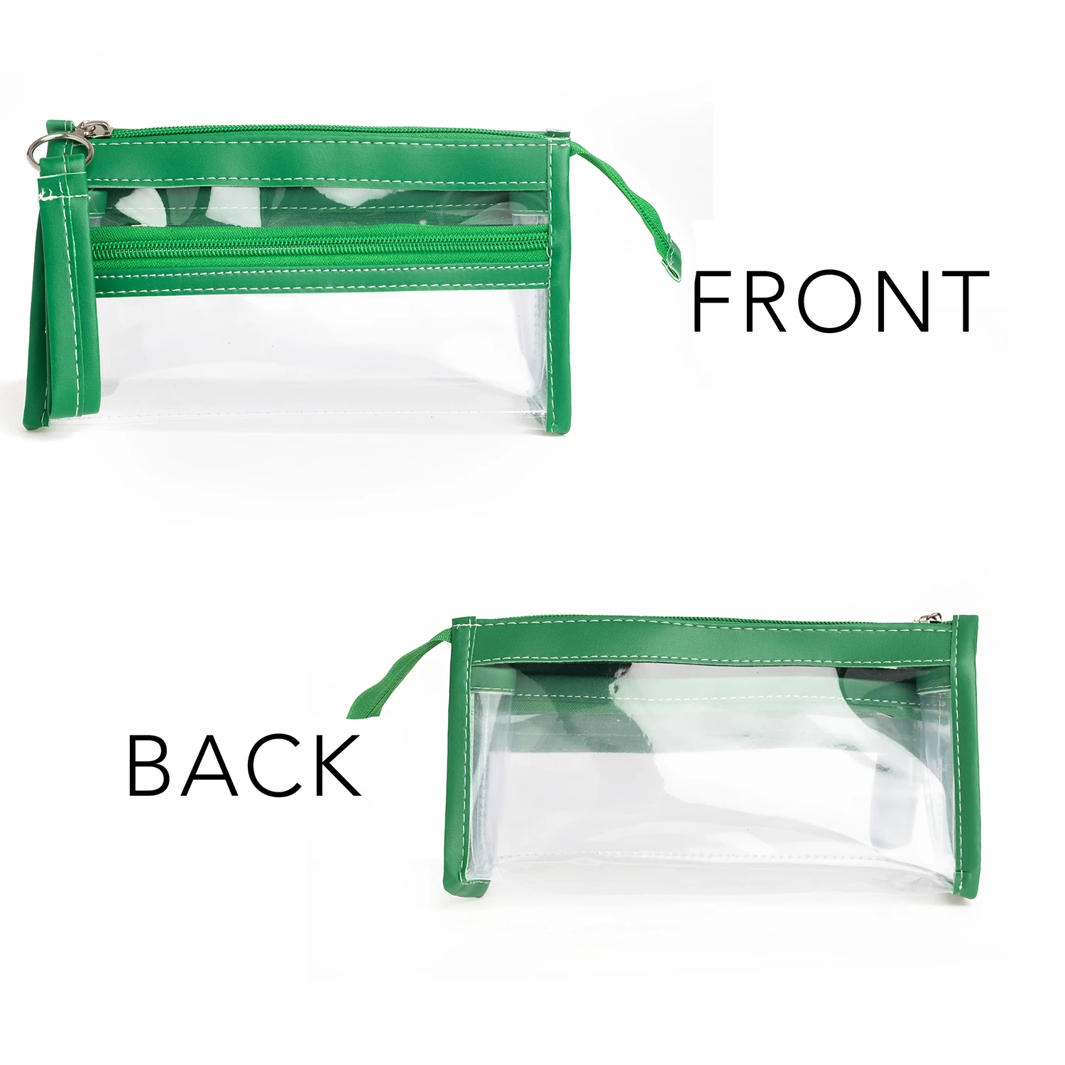 VUKİ - ÜÇGEN 3 CEPLİ DERİ+PVC ÇNT. K. KUTU (YEŞİL)