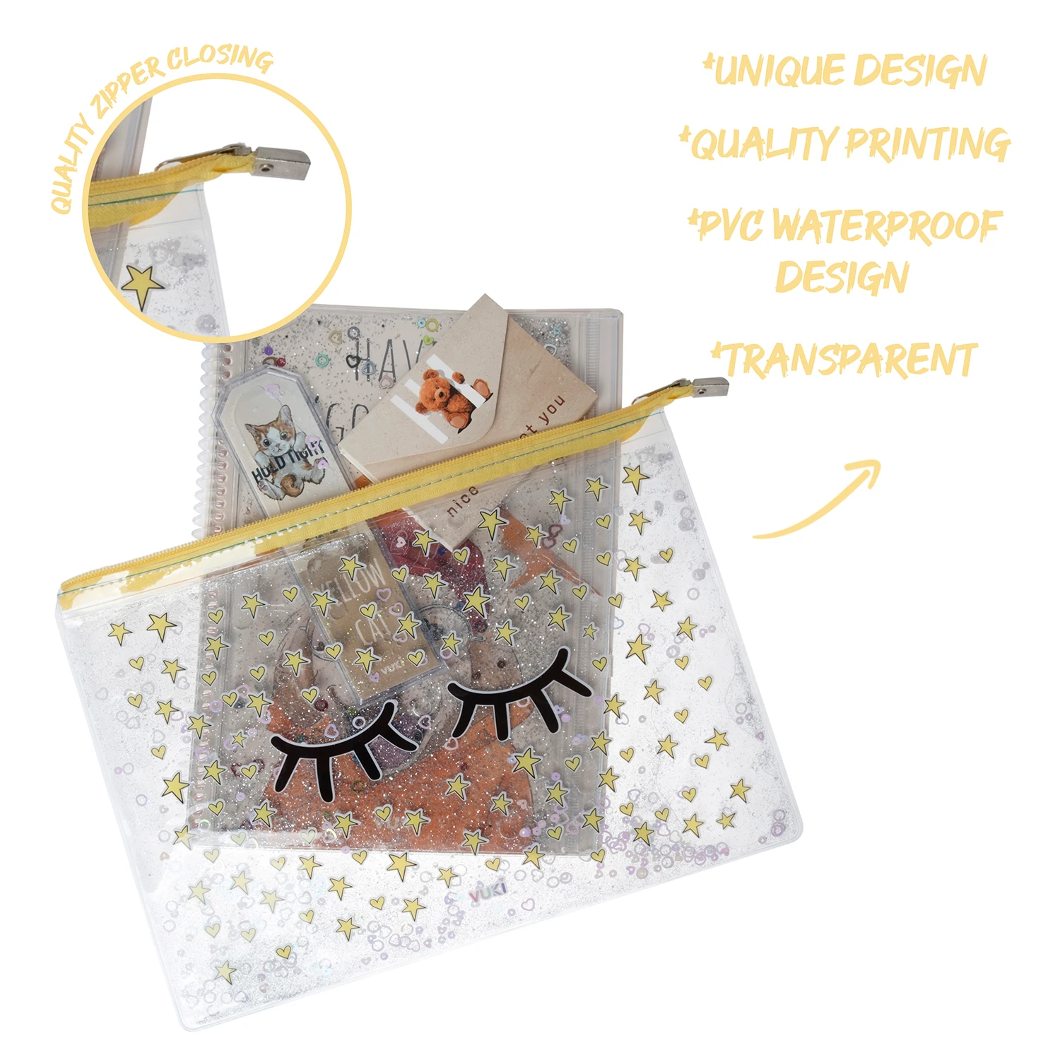 VUKİ - SULU FERM. ŞEFFAF DOSYA (A4) (KİRPİK)-1/S