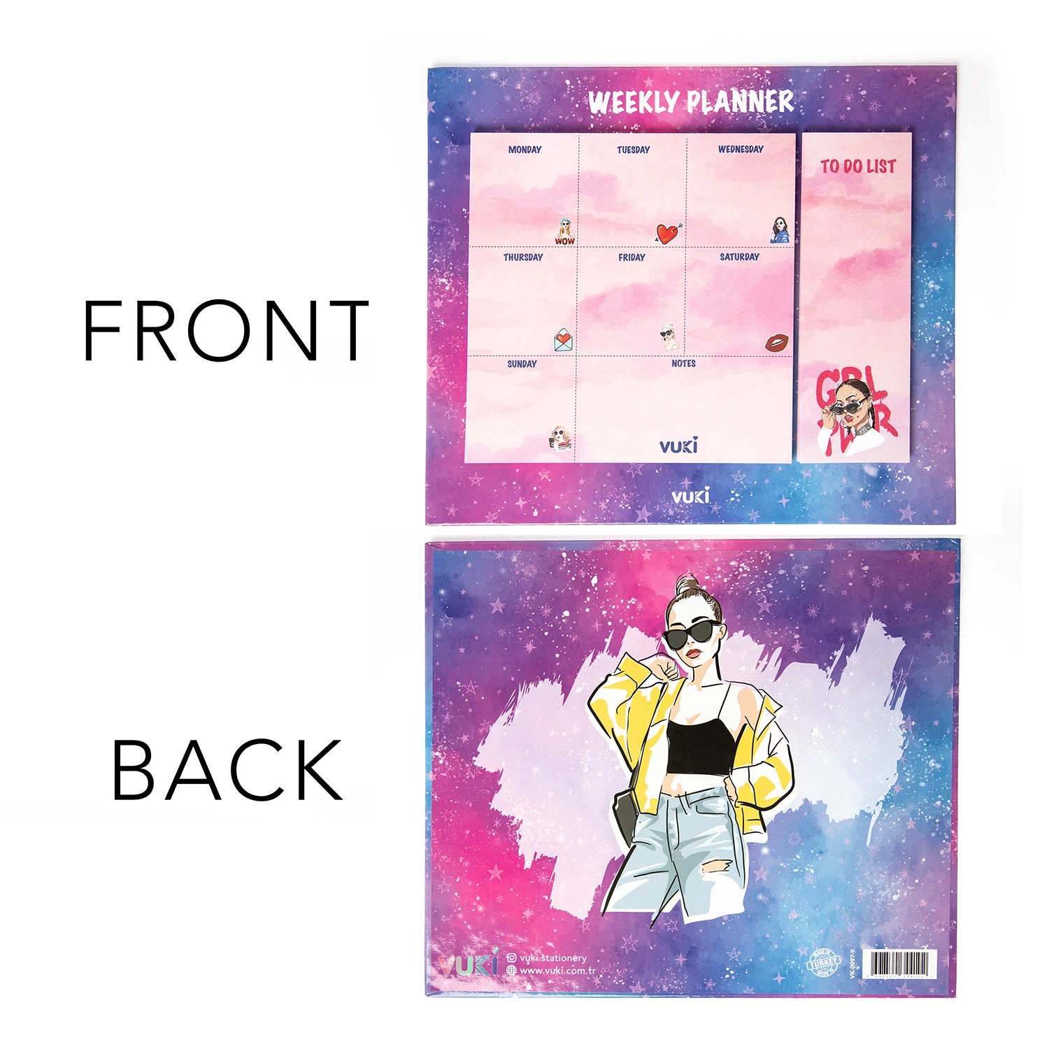 VUKİ - HAFTALIK PLANLAYICI BÜYÜK (GIRL POWER)-1/S