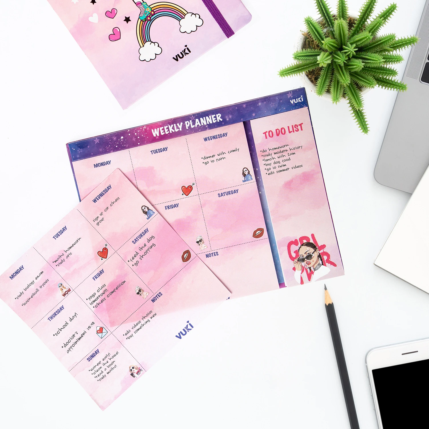VUKİ - HAFTALIK PLANLAYICI ORTA (GIRL POWER)-1/S