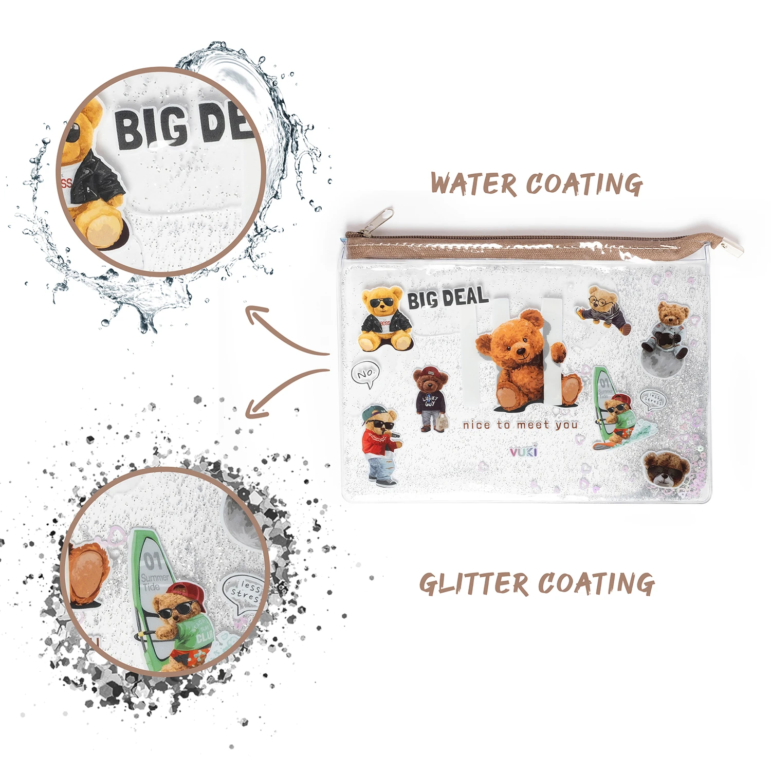 VUKİ - SULU FERM. ŞEFFAF DOSYA (A5) (AYI)-1/S