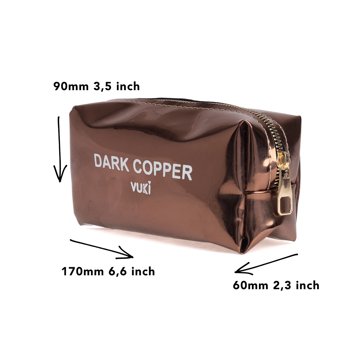 VUKİ - AYNALI RENKLİ ŞEFFAF FR. K. KUTU (DARK COPP