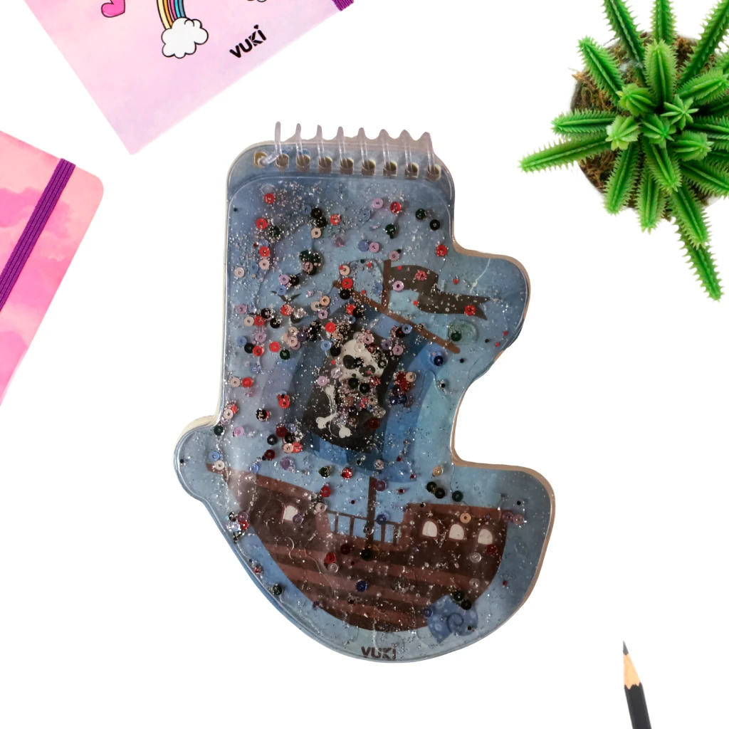 VUKİ - ŞEKİLLİ SULU DEFTER A6 (KORSAN)-2/S