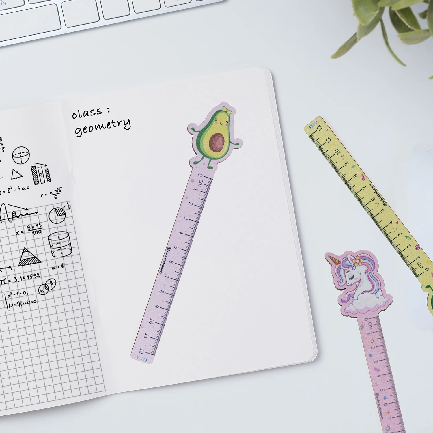 VUKİ - ÖZEL TASARIM CETVEL (AVOKADO)-6/S