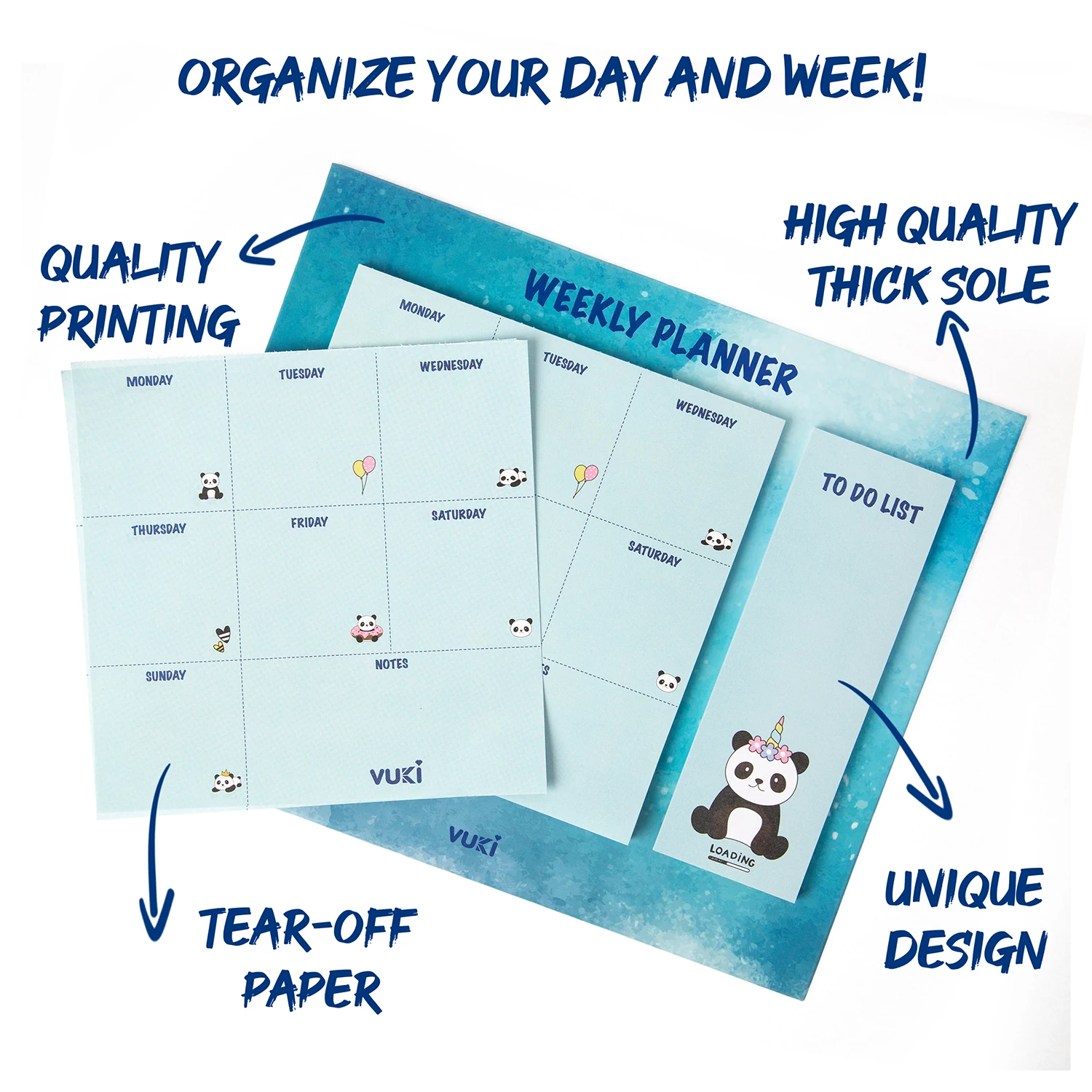 VUKİ - HAFTALIK PLANLAYICI BÜYÜK (PANDA)-1/S