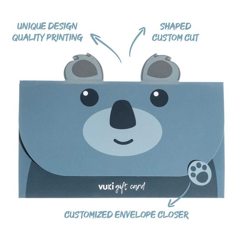 VUKİ - ŞEKİLLİ HEDİYE KARTI (HAYVANLAR)-6/S