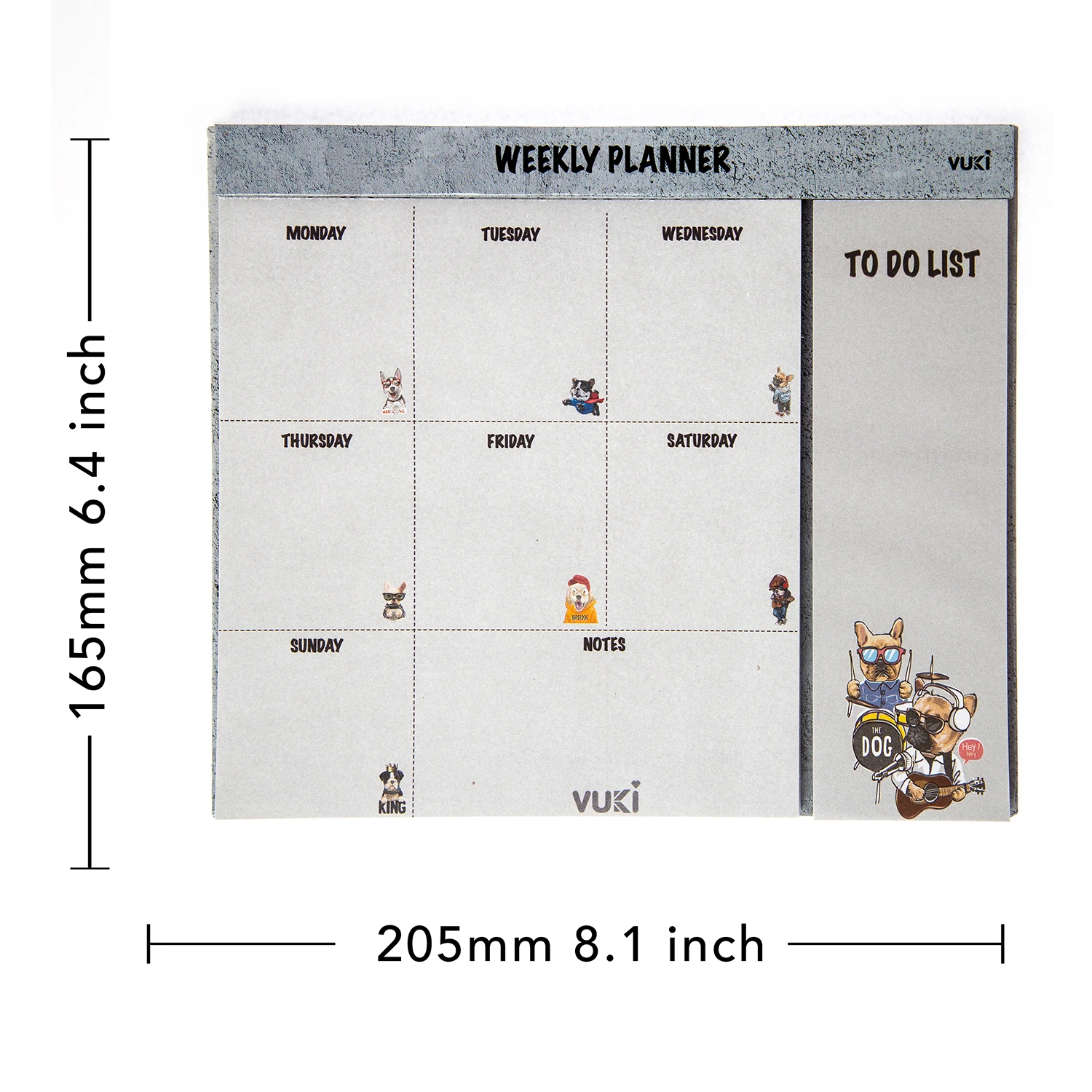 VUKİ - HAFTALIK PLANLAYICI ORTA (KÖPEK)-1/S