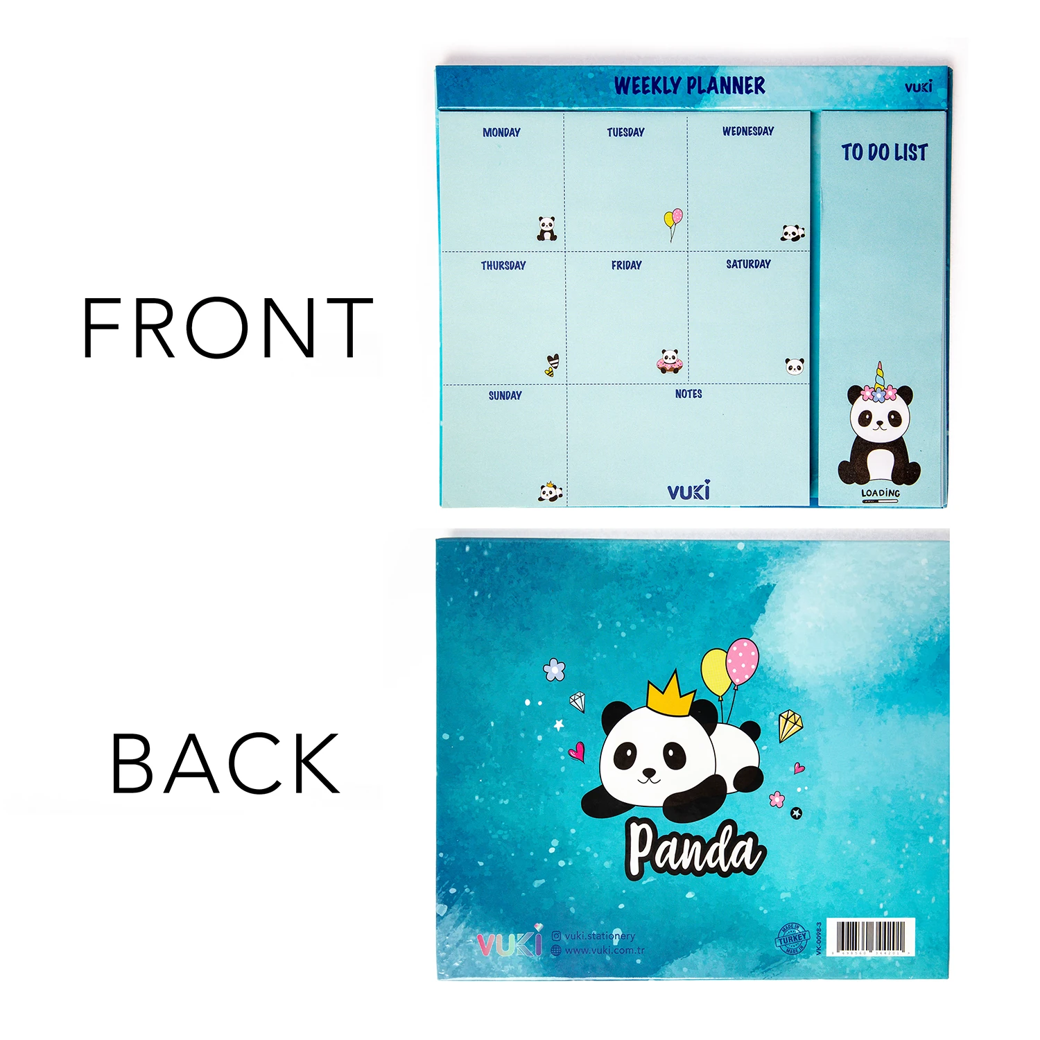 VUKİ - HAFTALIK PLANLAYICI ORTA (PANDA)-1/S