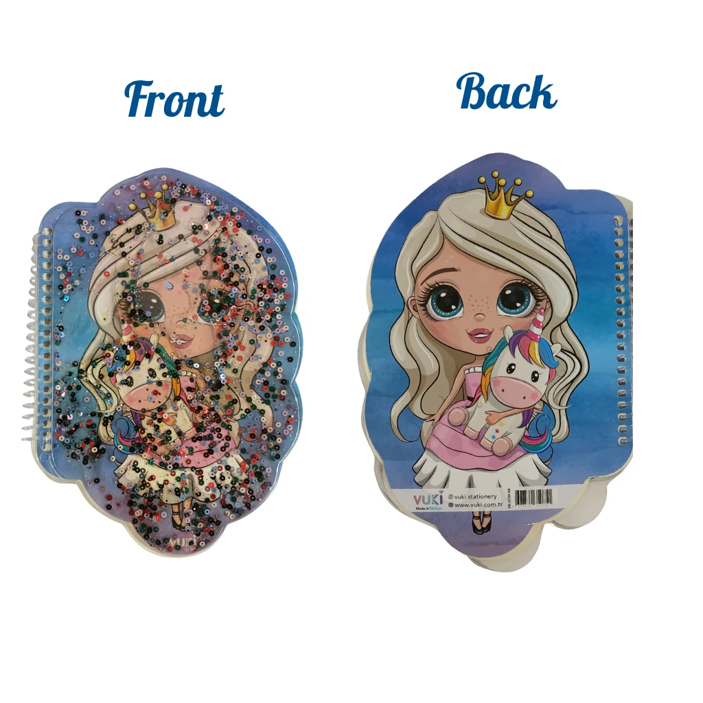 VUKİ - ŞEKİLLİ SULU DEFTER A5 (PRENSES)-2/S