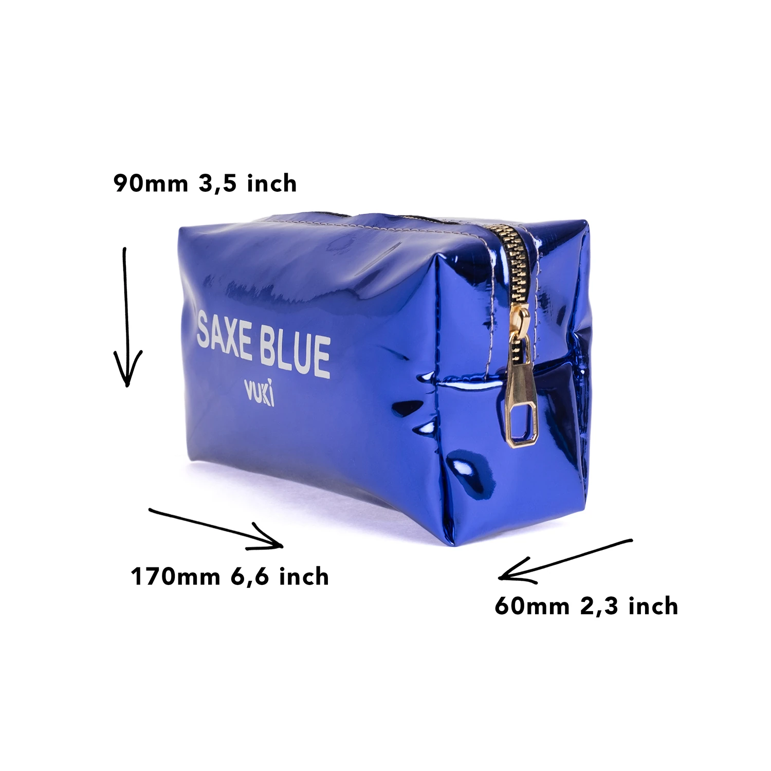 VUKİ - AYNALI RENKLİ ŞEFFAF FR. K. KUTU (SAXE BLUE