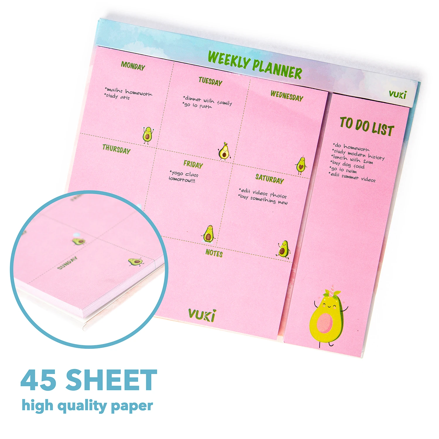 VUKİ - HAFTALIK PLANLAYICI ORTA (AVOKADO)-1/S
