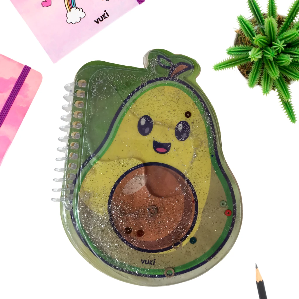 VUKİ - ŞEKİLLİ SULU DEFTER A6 (AVOKADO)-2/S