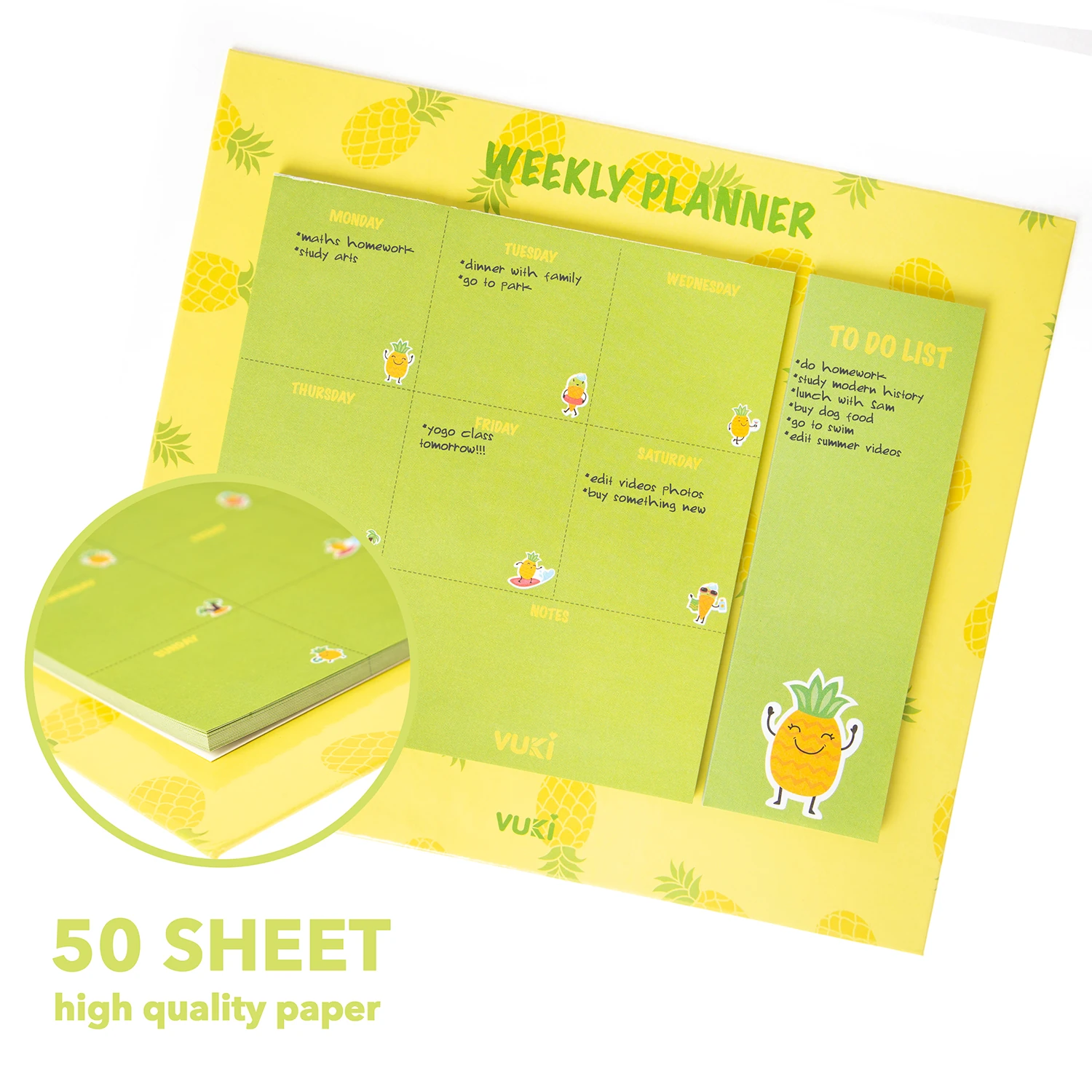 VUKİ - HAFTALIK PLANLAYICI BÜYÜK (ANANAS)-1/S