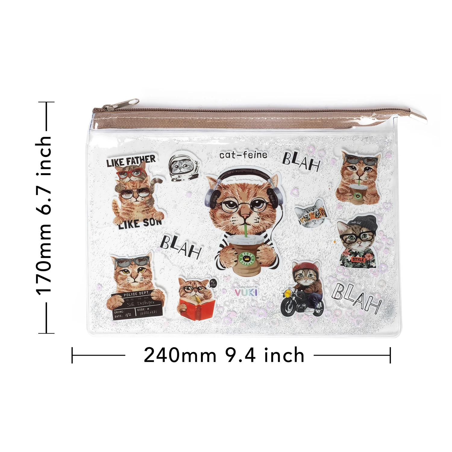 VUKİ - SULU FERM. ŞEFFAF DOSYA (A5) (KEDİ)-1/S