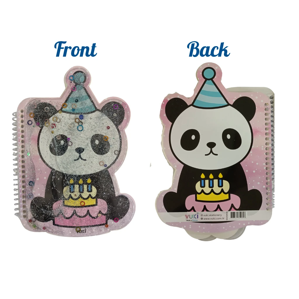 VUKİ - ŞEKİLLİ SULU DEFTER A5 (PANDA)-2/S