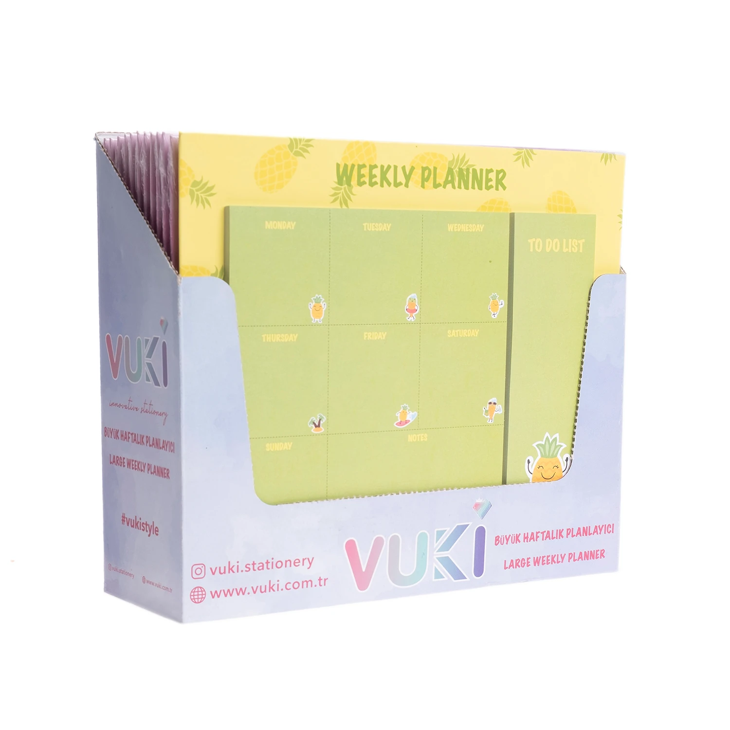 VUKİ - HAFTALIK PLANLAYICI BÜYÜK (ANANAS)-1/S