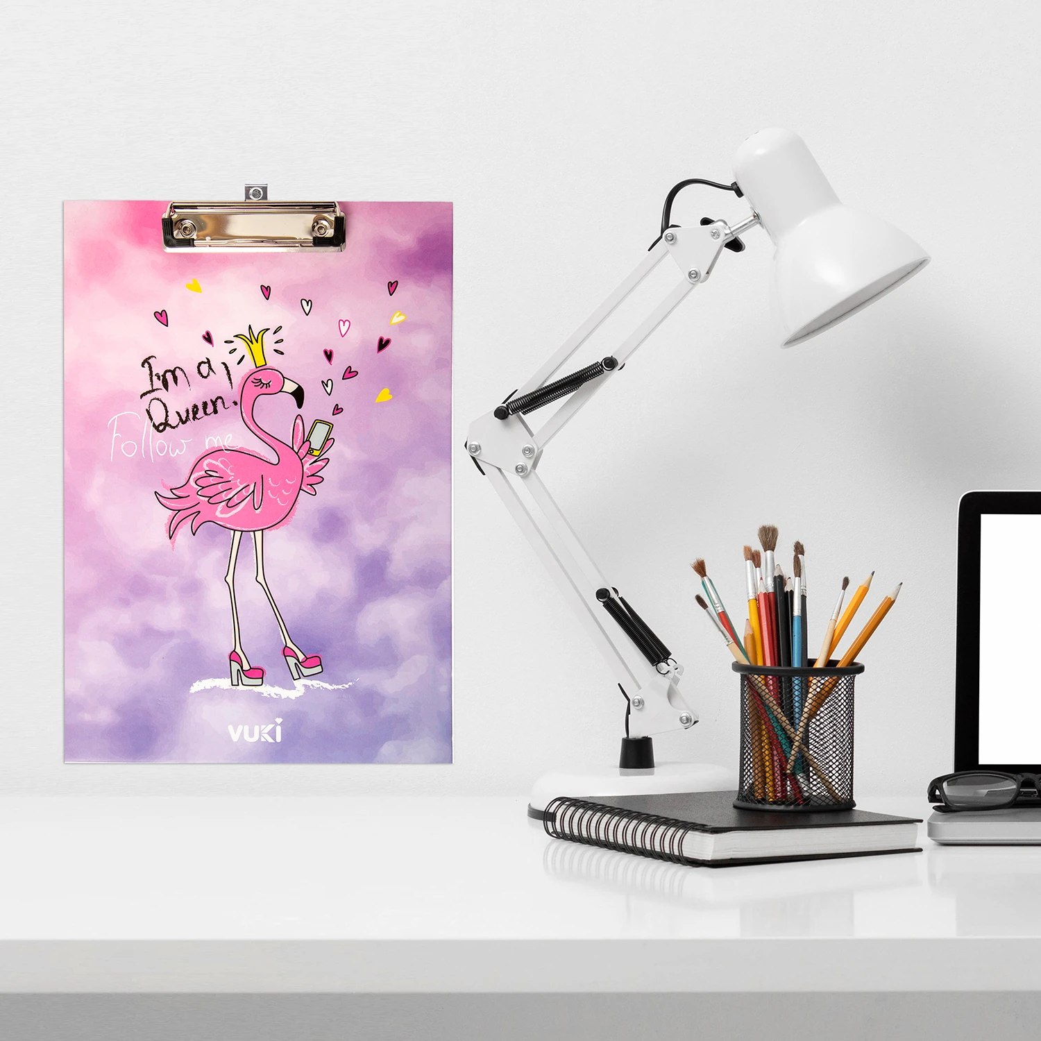 VUKİ - KAPAKSIZ SEKRETERLİK (FLAMINGO)-1/S