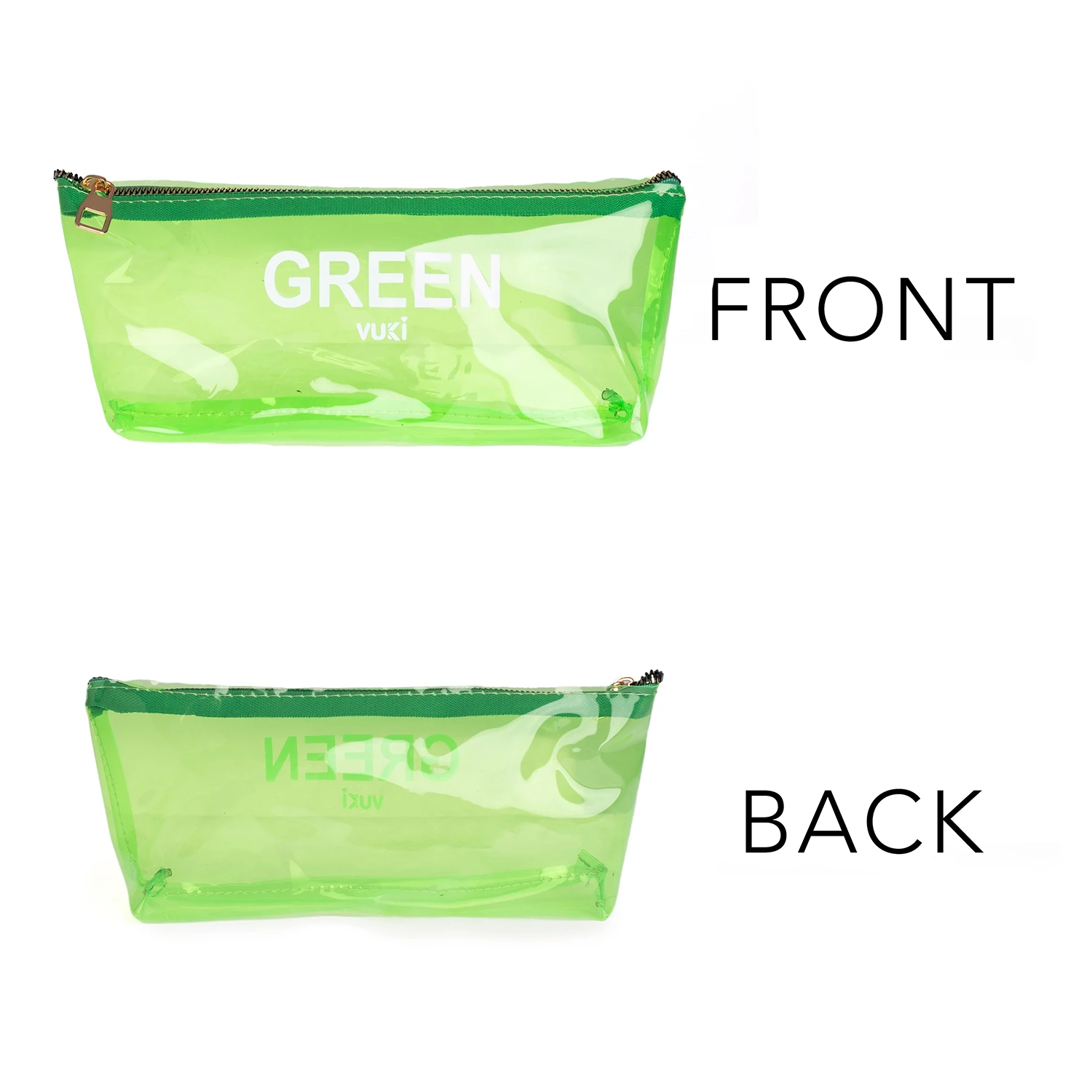 VUKİ - ÜÇGEN RENKLİ ŞEFFAF FERM. K. KUTU (YEŞİL)-1