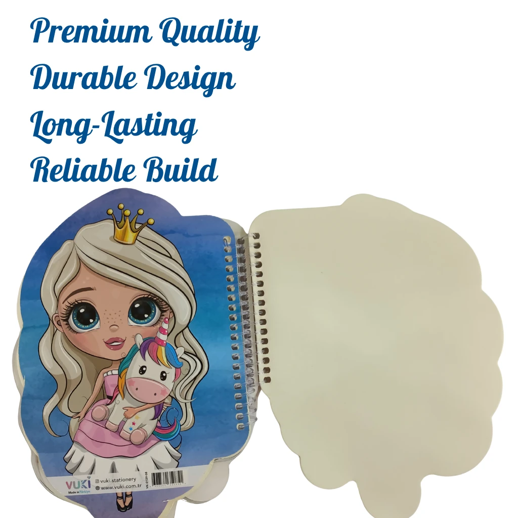 VUKİ - ŞEKİLLİ SULU DEFTER A5 (PRENSES)-2/S