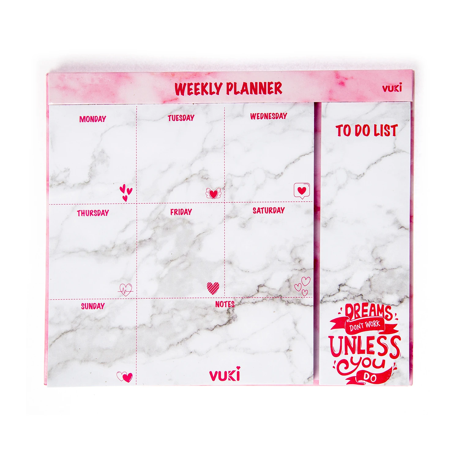 VUKİ - HAFTALIK PLANLAYICI ORTA (PEMBE MERMER)-1/S