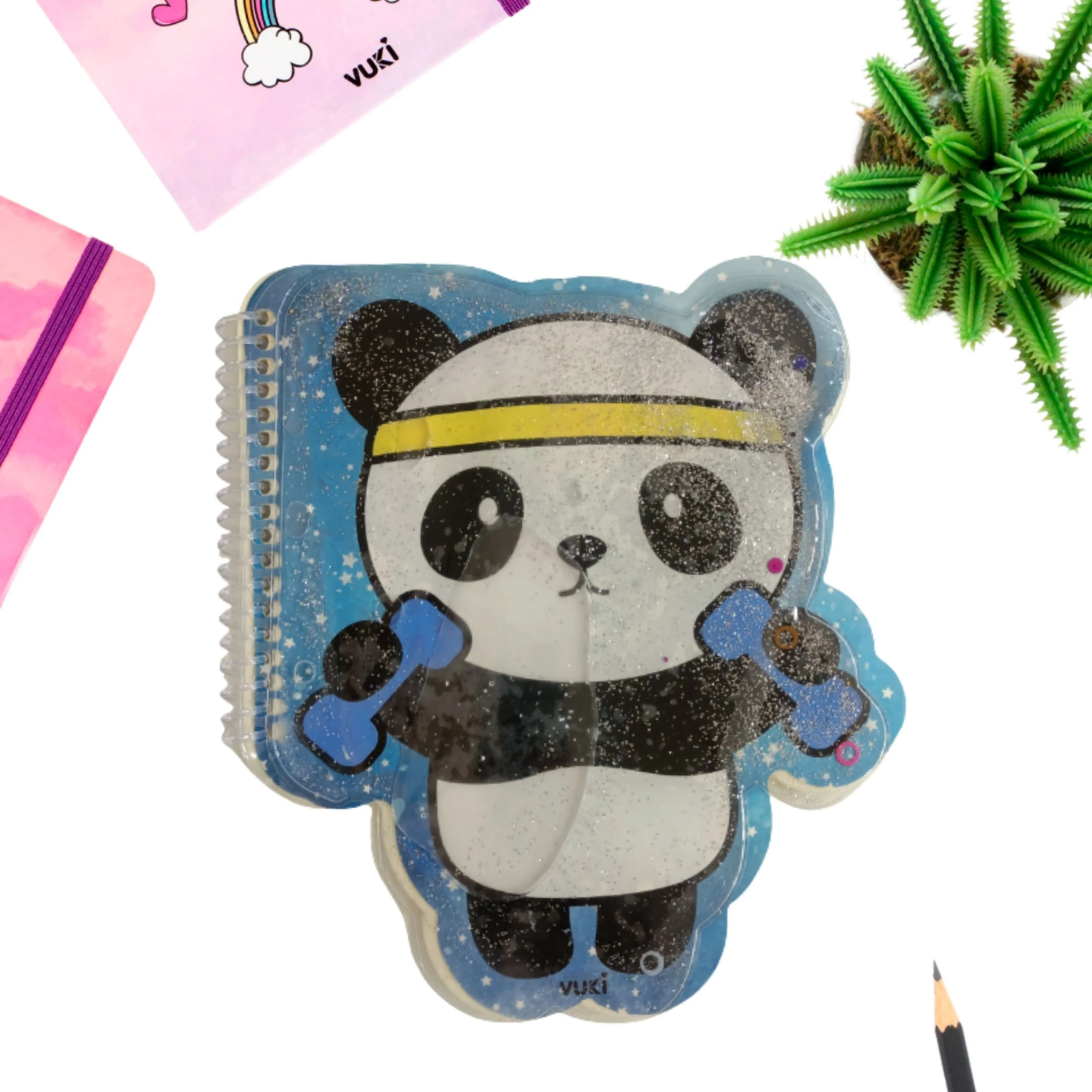 VUKİ - ŞEKİLLİ SULU DEFTER A5 (PANDA)-2/S