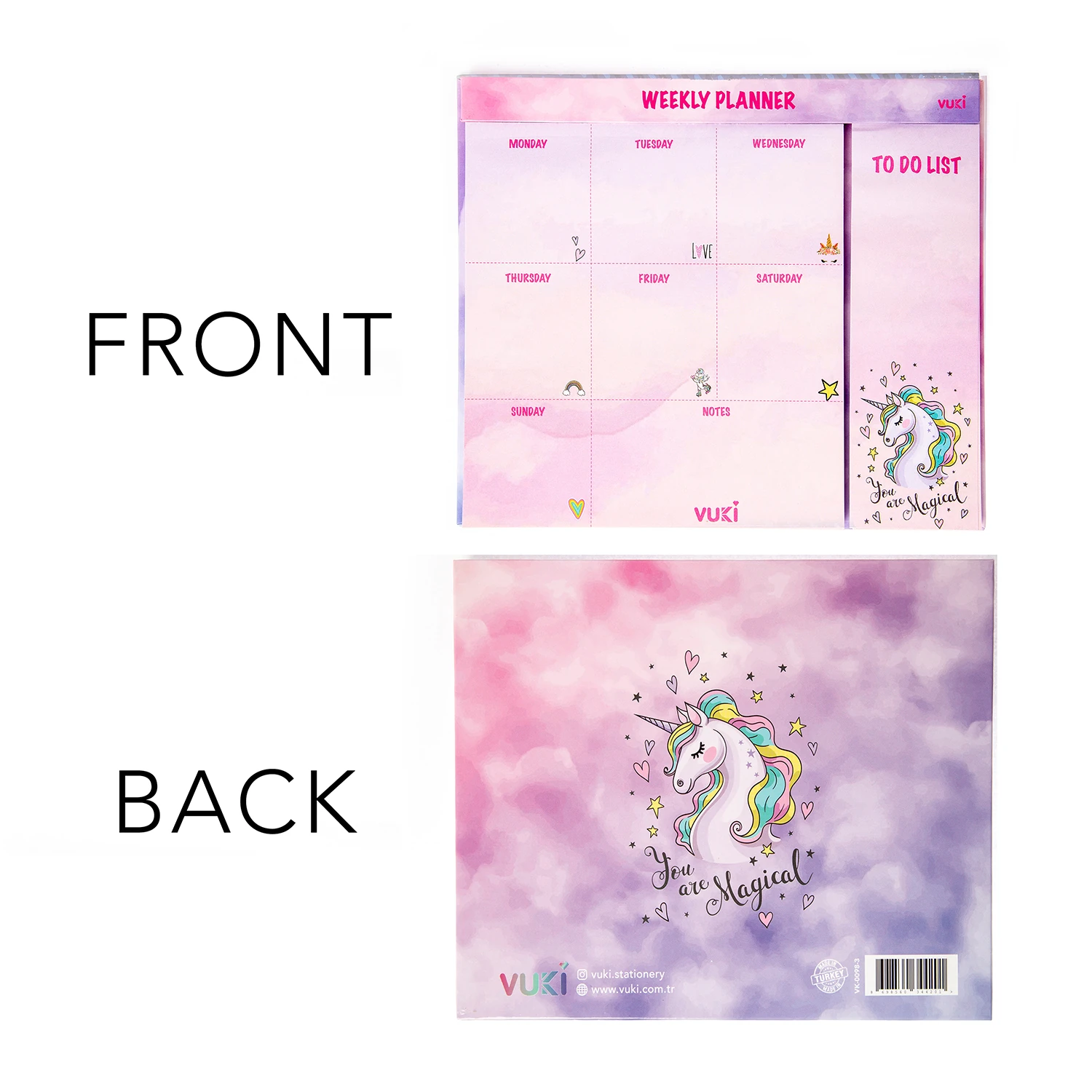VUKİ - HAFTALIK PLANLAYICI ORTA (UNICORN)-1/S