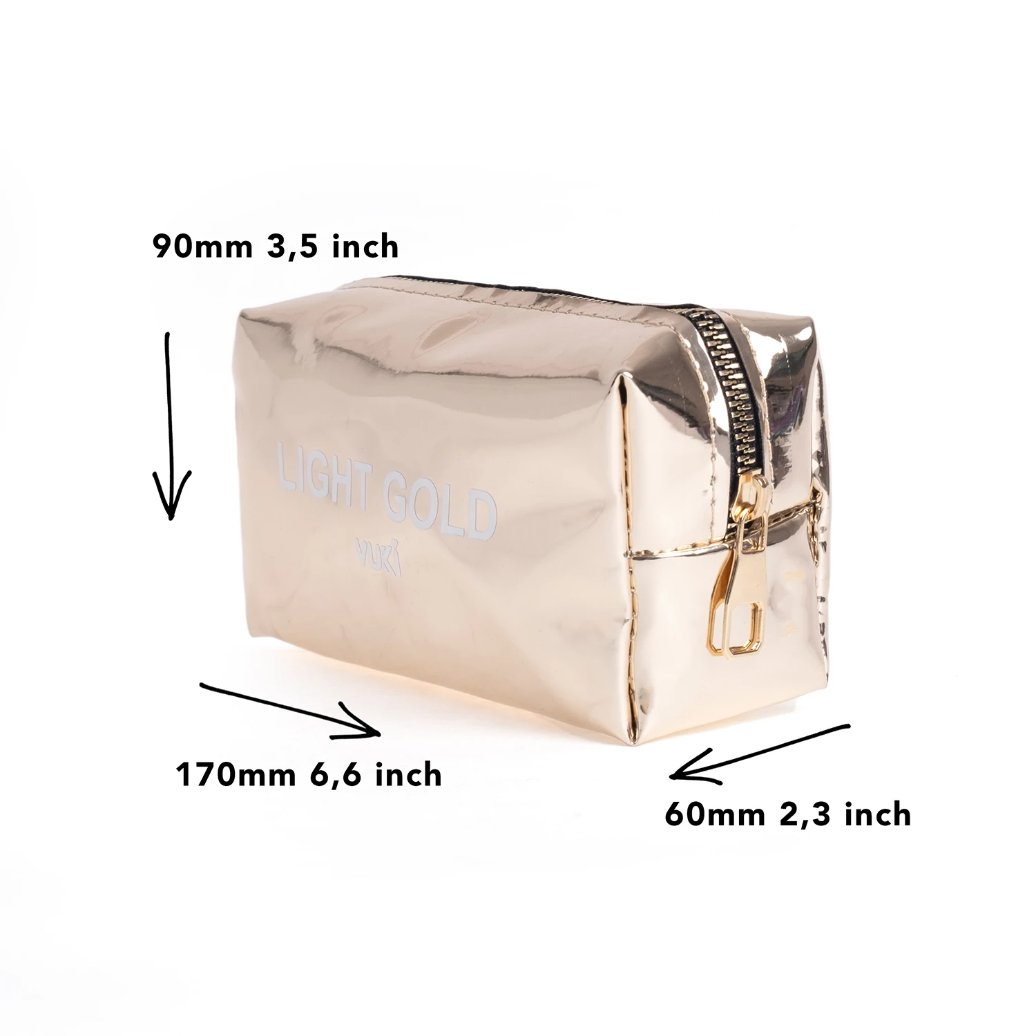 VUKİ - AYNALI RENKLİ ŞEFFAF FR. K. KUTU (LIGHT GOL