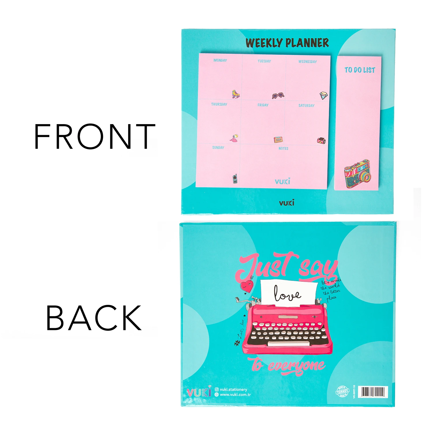 VUKİ - HAFTALIK PLANLAYICI BÜYÜK (RETRO)-1/S