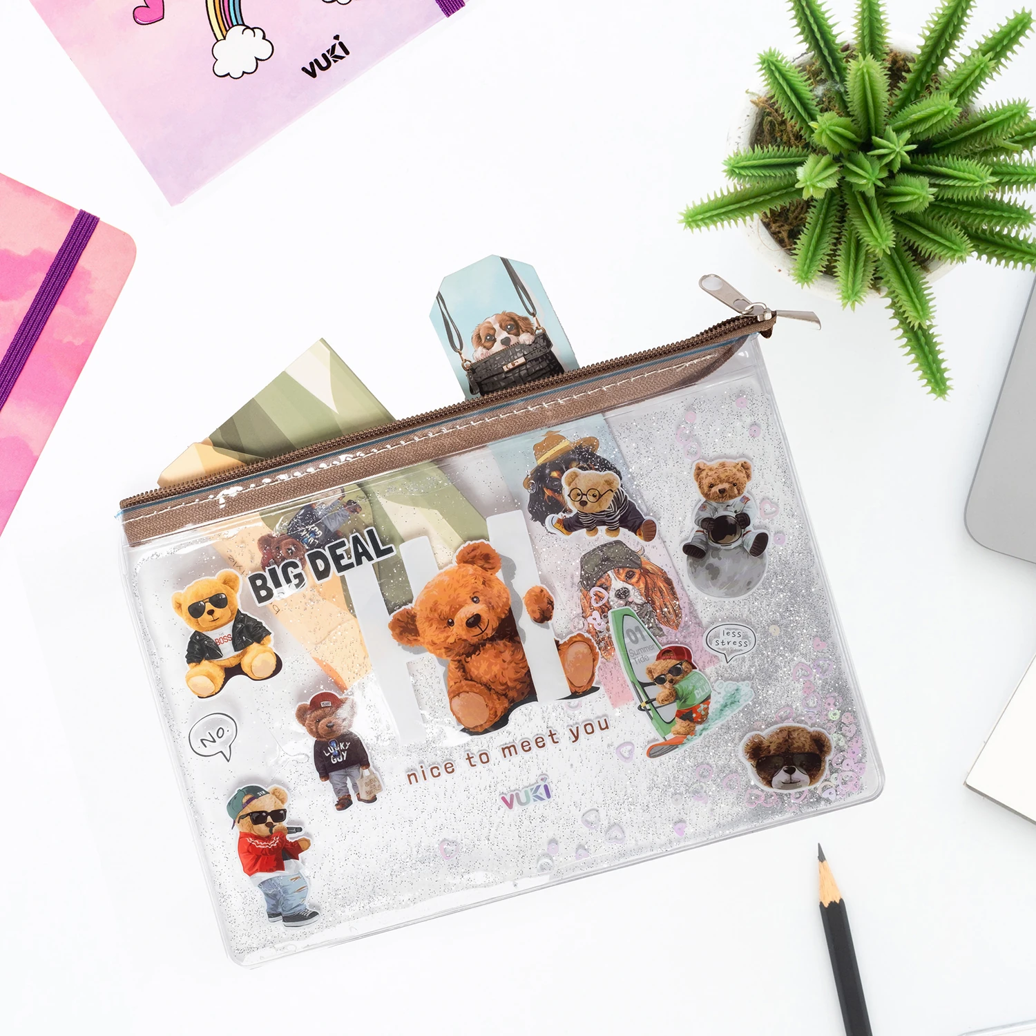 VUKİ - SULU FERM. ŞEFFAF DOSYA (A5) (AYI)-1/S