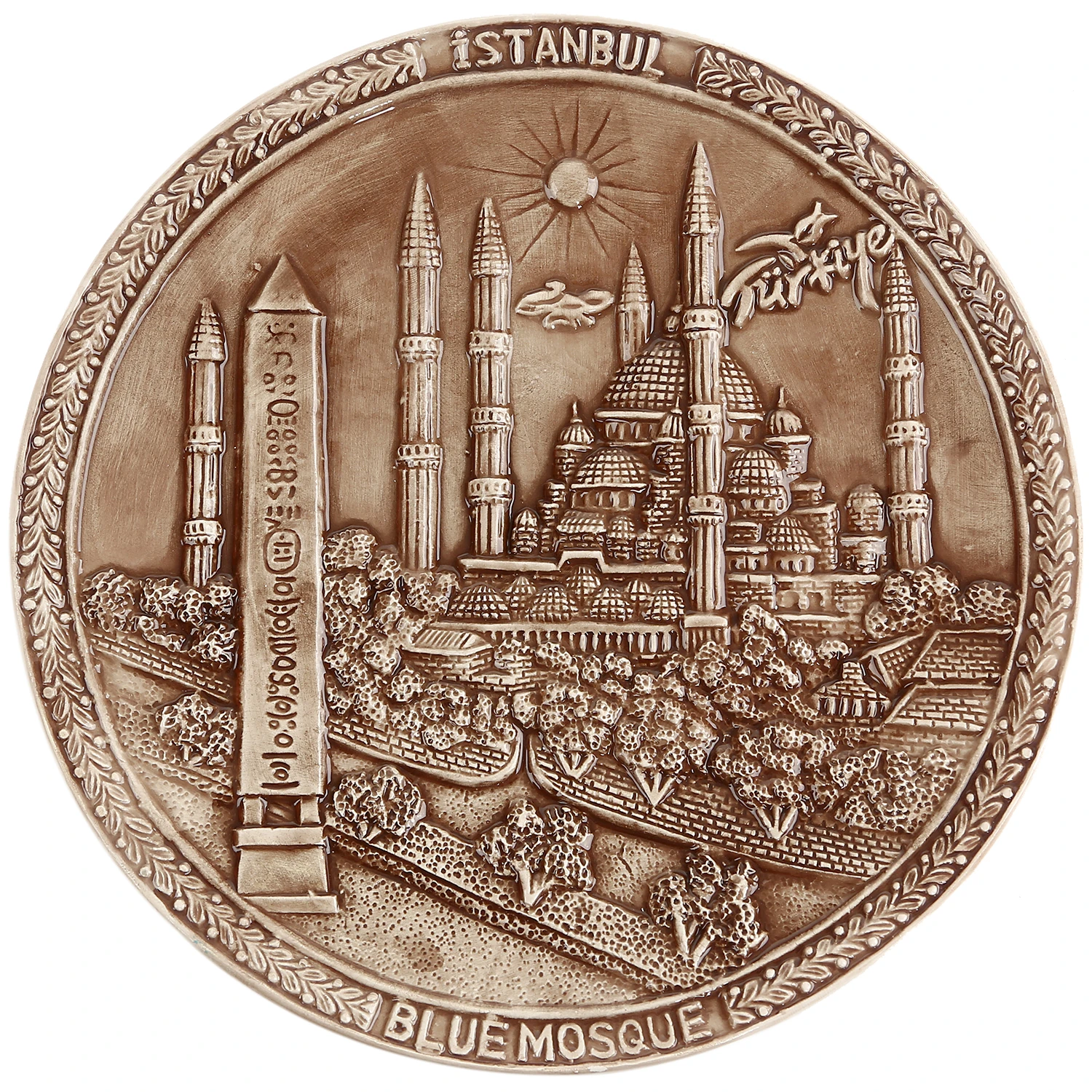 10 CM ESKİTME SERAMİK TABAK SULTANA