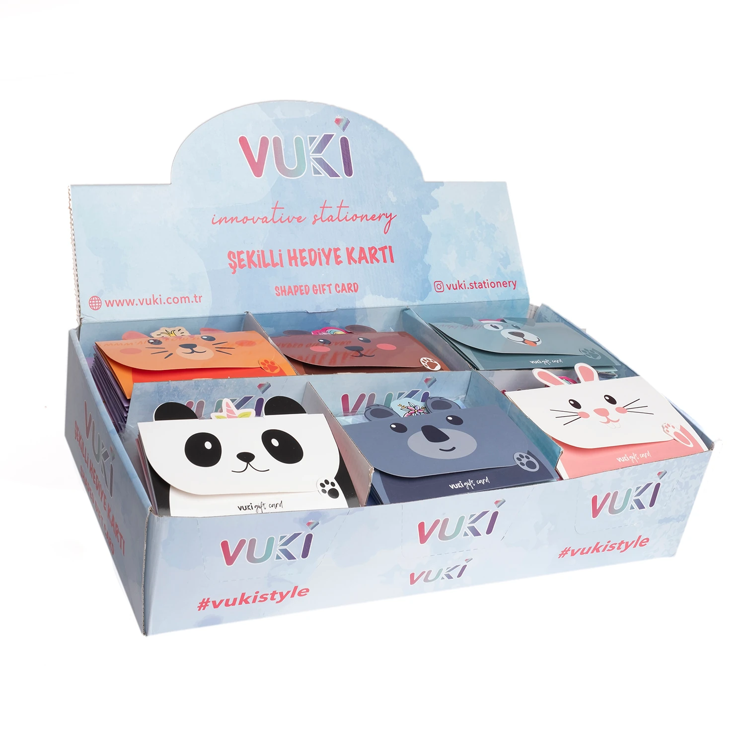 VUKİ - ŞEKİLLİ HEDİYE KARTI (HAYVANLAR)-6/S