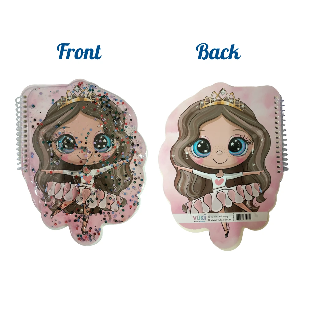 VUKİ - ŞEKİLLİ SULU DEFTER A5 (PRENSES)-2/S