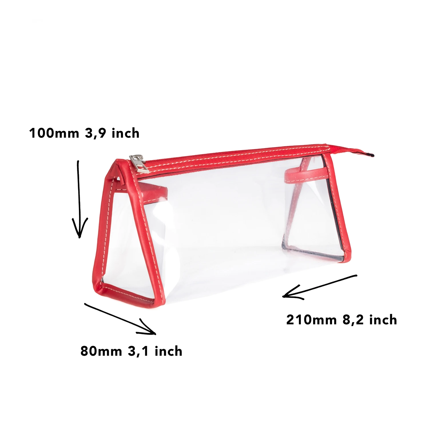 VUKİ - ÜÇGEN DERİ+PVC ÇANTA K. KUTU (KIRMIZI)-1/S