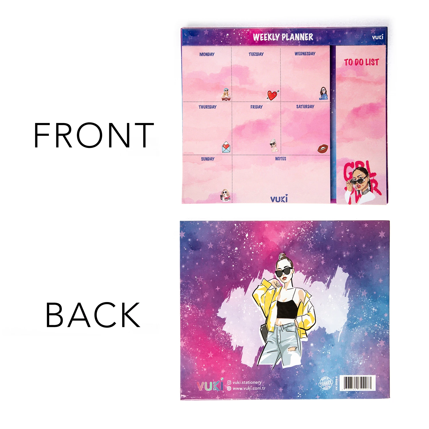 VUKİ - HAFTALIK PLANLAYICI ORTA (GIRL POWER)-1/S