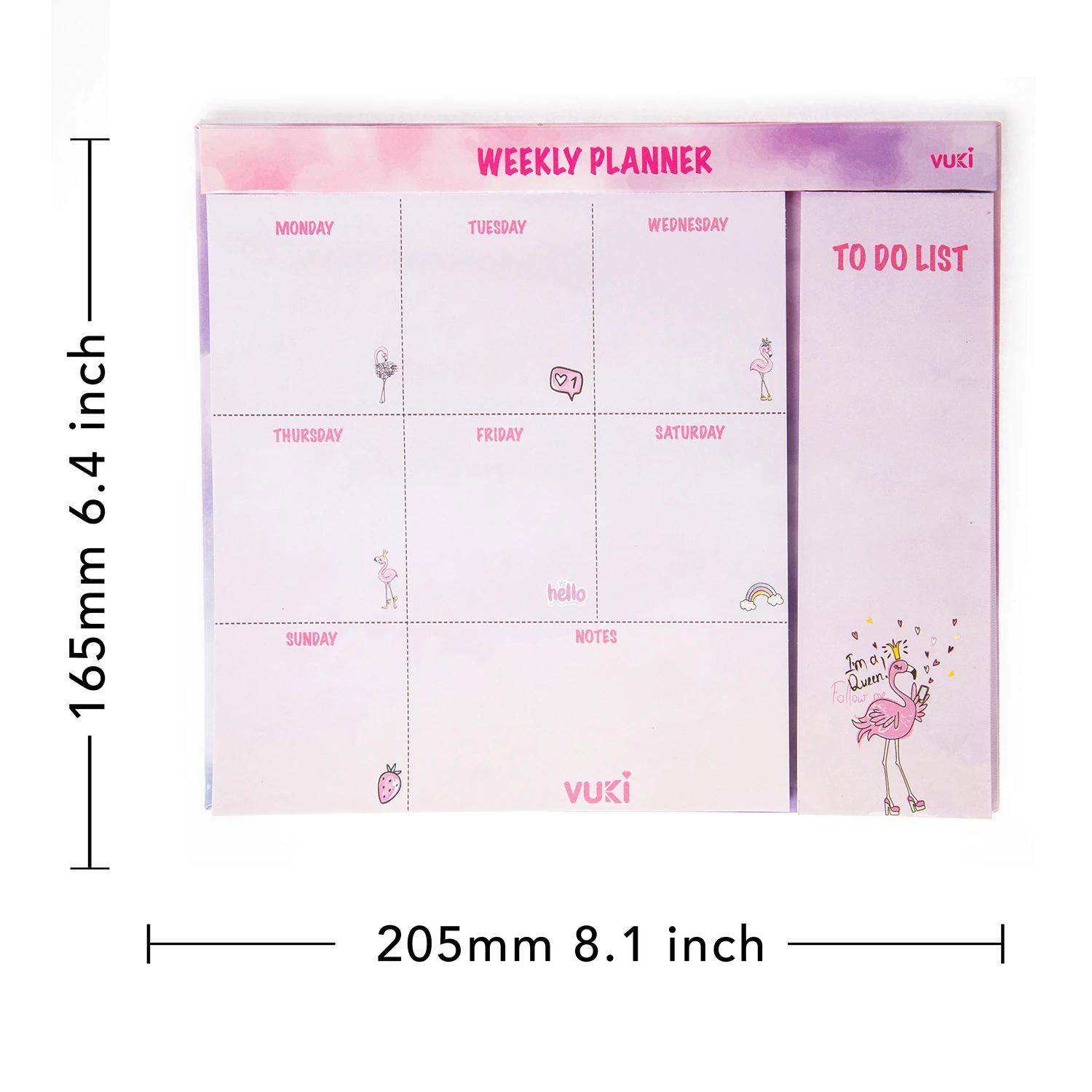 VUKİ - HAFTALIK PLANLAYICI ORTA (FLAMINGO)-1/S