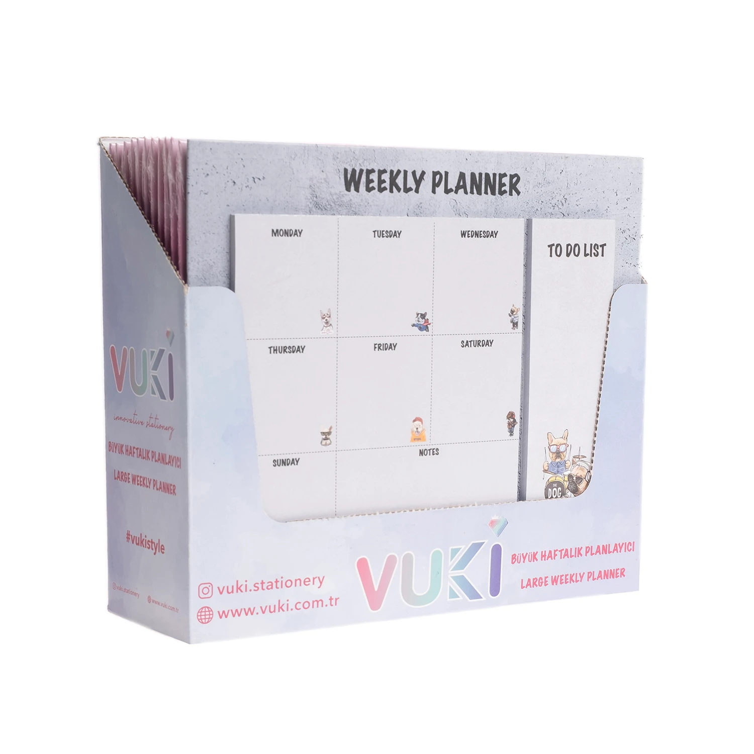 VUKİ - HAFTALIK PLANLAYICI BÜYÜK (KÖPEK)-1/S