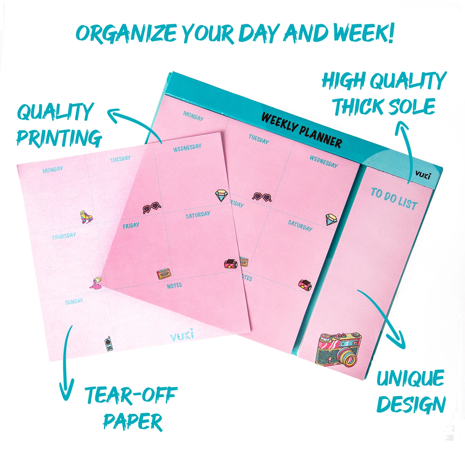 VUKİ - HAFTALIK PLANLAYICI ORTA (RETRO)-1/S