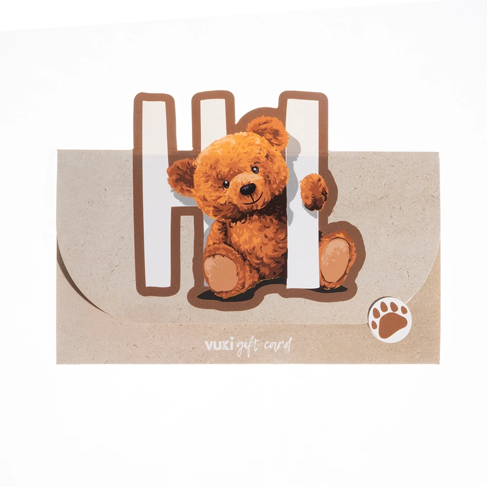 VUKİ - ŞEKİLLİ HEDİYE KARTI (KEDİ & KÖPEK)-6/S